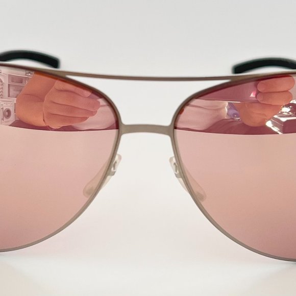 Ic! Berlin Raf S. Sunglasses Sun Glasses Aviator Unisex Frame NEW Pearl Mirrored - Picture 1 of 8
